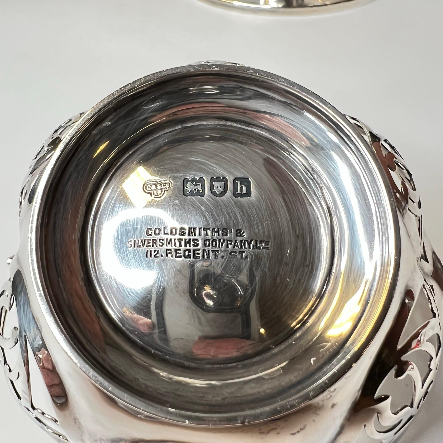 English Sterling Silver Epergne, Goldsmiths & Silversmiths Co, 1893 12