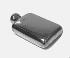 English Sterling Silver Flask, London 1891 W and G Neal