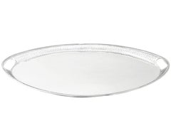 English Sterling Silver Galleried Tea Tray