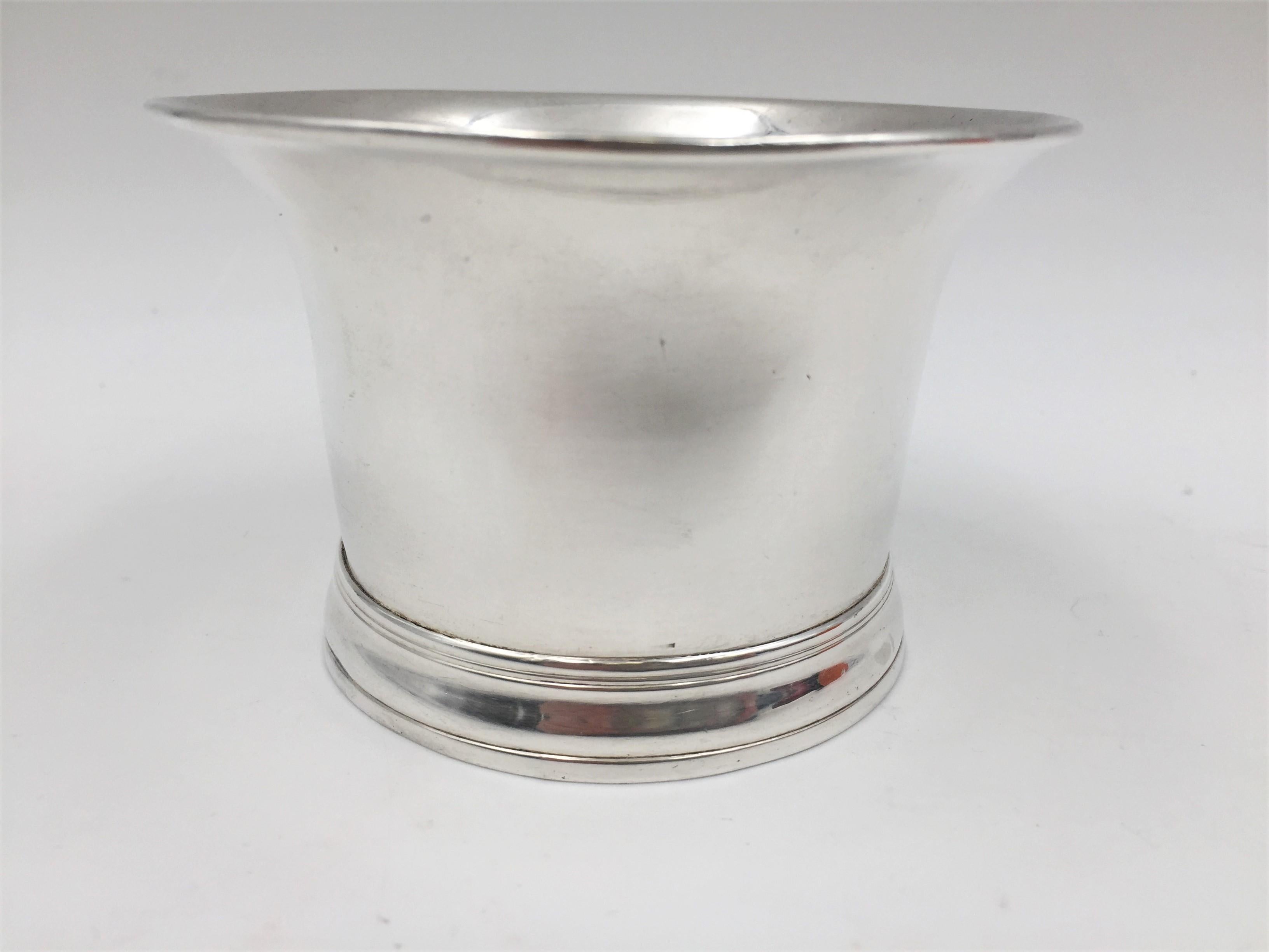 George II English Sterling Silver Georgian 1760 Cup from Former Gov. of NY Stock Exchange For Sale