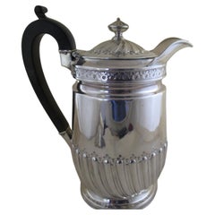 English Sterling Silver GEORGIAN COFFEE POT - Hallmarked:-London 1808