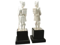 English Sterling Silver Gordon Highlanders Table Ornaments