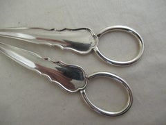 English Sterling Silver GRAPE SHEARS or SCISSORS  Marked:-Sheffield 1904