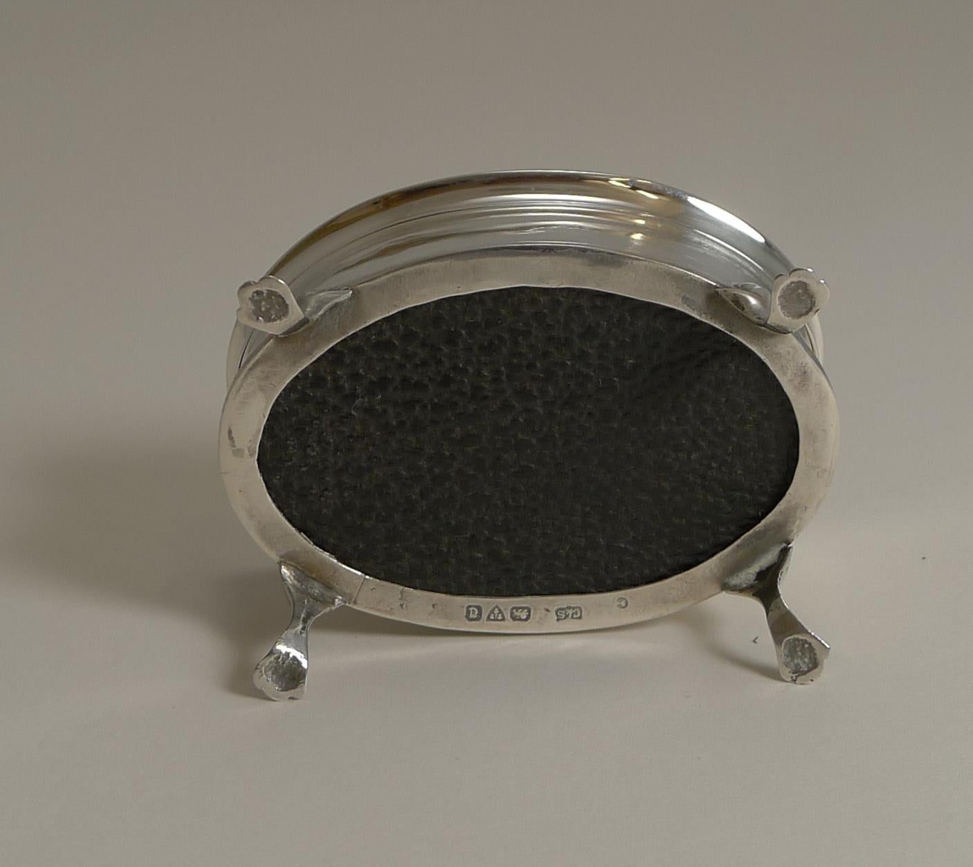 English Sterling Silver Jewelry / Ring Box, Chester, 1926 1