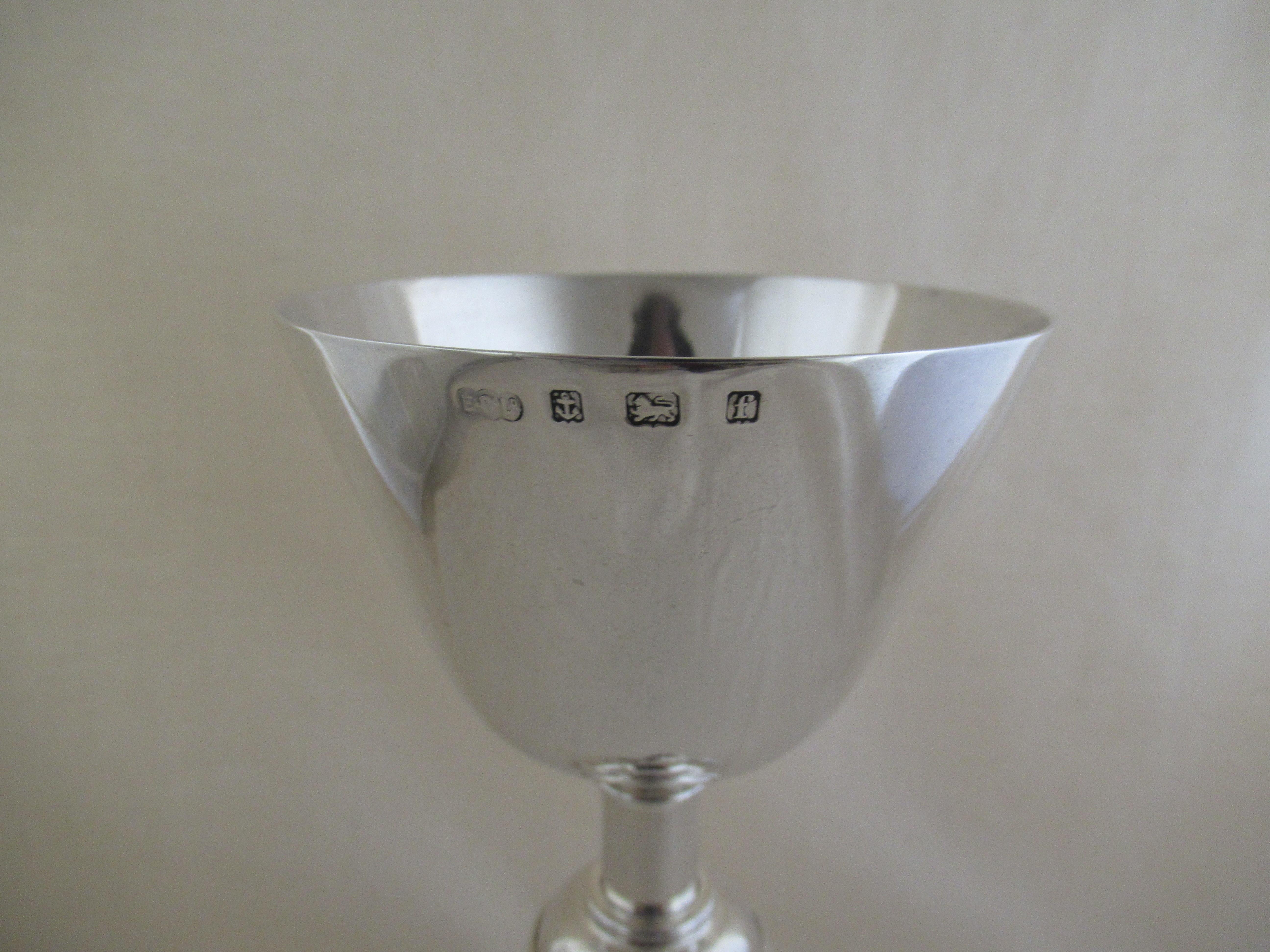 Edwardian English Sterling Silver Large Ecclesiastical Chalice, Dated, Birmingham, 1905