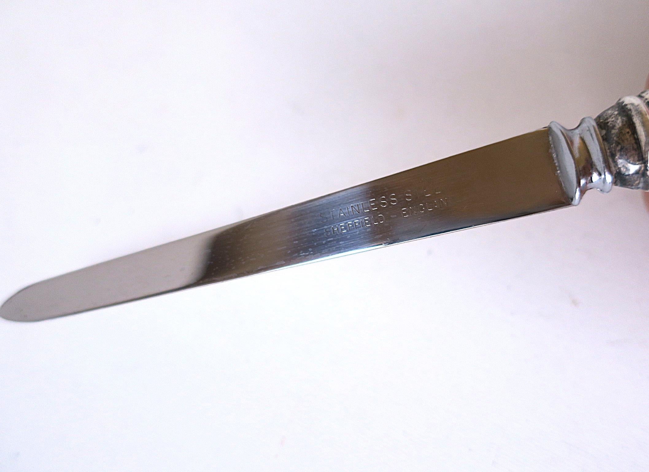 Englisch Sterling Silber Brieföffner Muschel Muschel Design Sheffield im Angebot 6