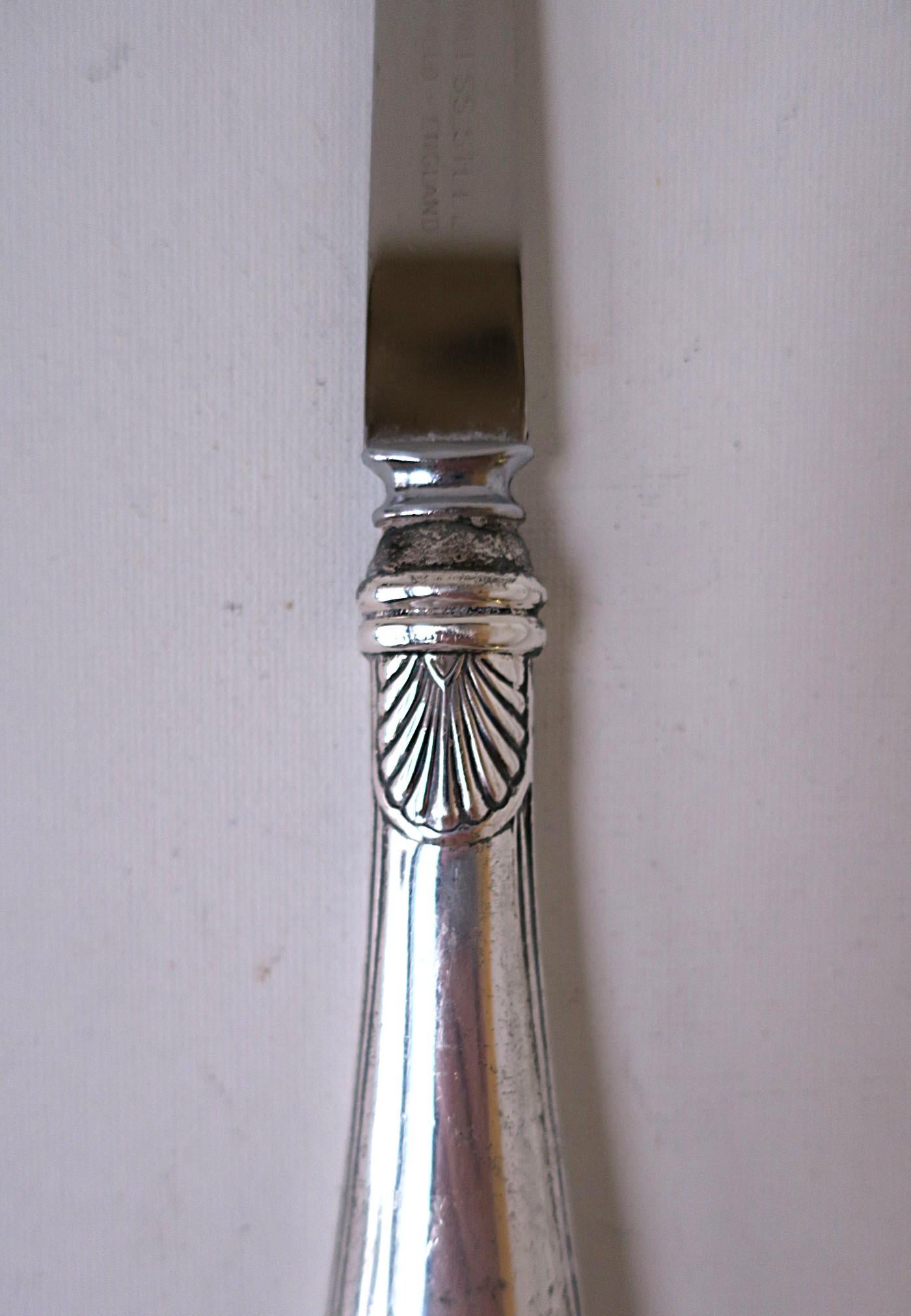 Englisch Sterling Silber Brieföffner Muschel Muschel Design Sheffield im Angebot 7