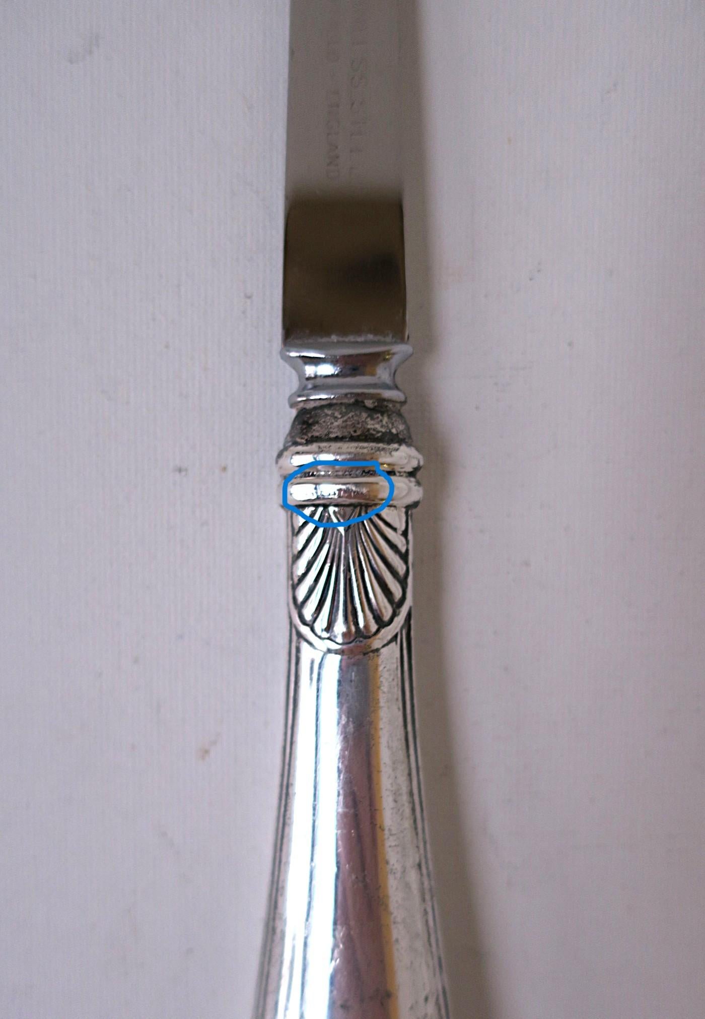 Englisch Sterling Silber Brieföffner Muschel Muschel Design Sheffield im Angebot 8