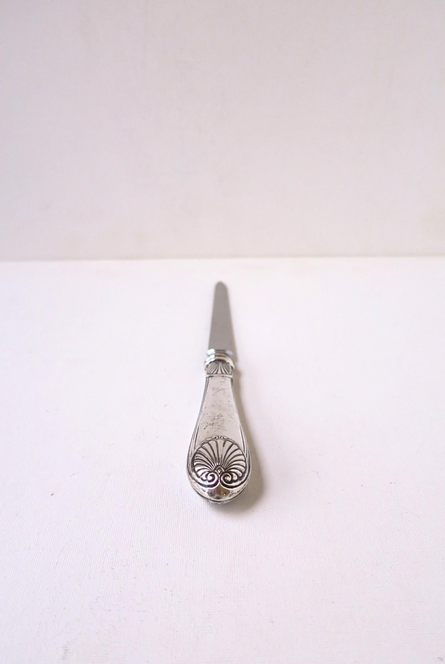 Englisch Sterling Silber Brieföffner Muschel Muschel Design Sheffield im Angebot 2