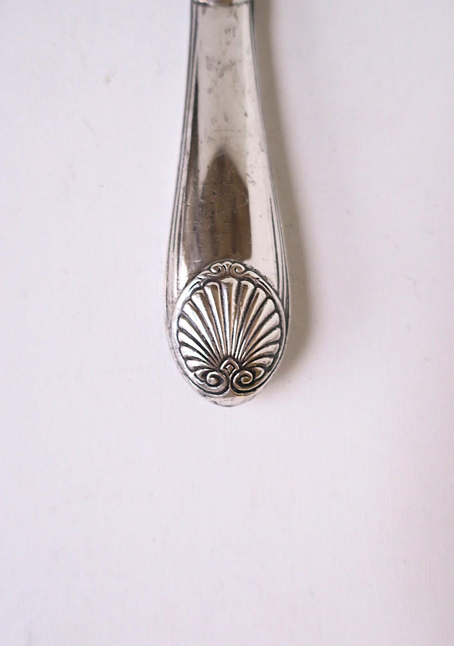 Englisch Sterling Silber Brieföffner Muschel Muschel Design Sheffield im Angebot 3