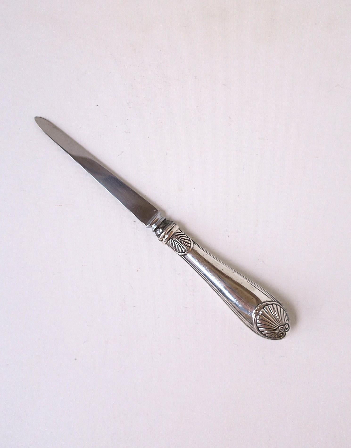 Englisch Sterling Silber Brieföffner Muschel Muschel Design Sheffield im Angebot 4