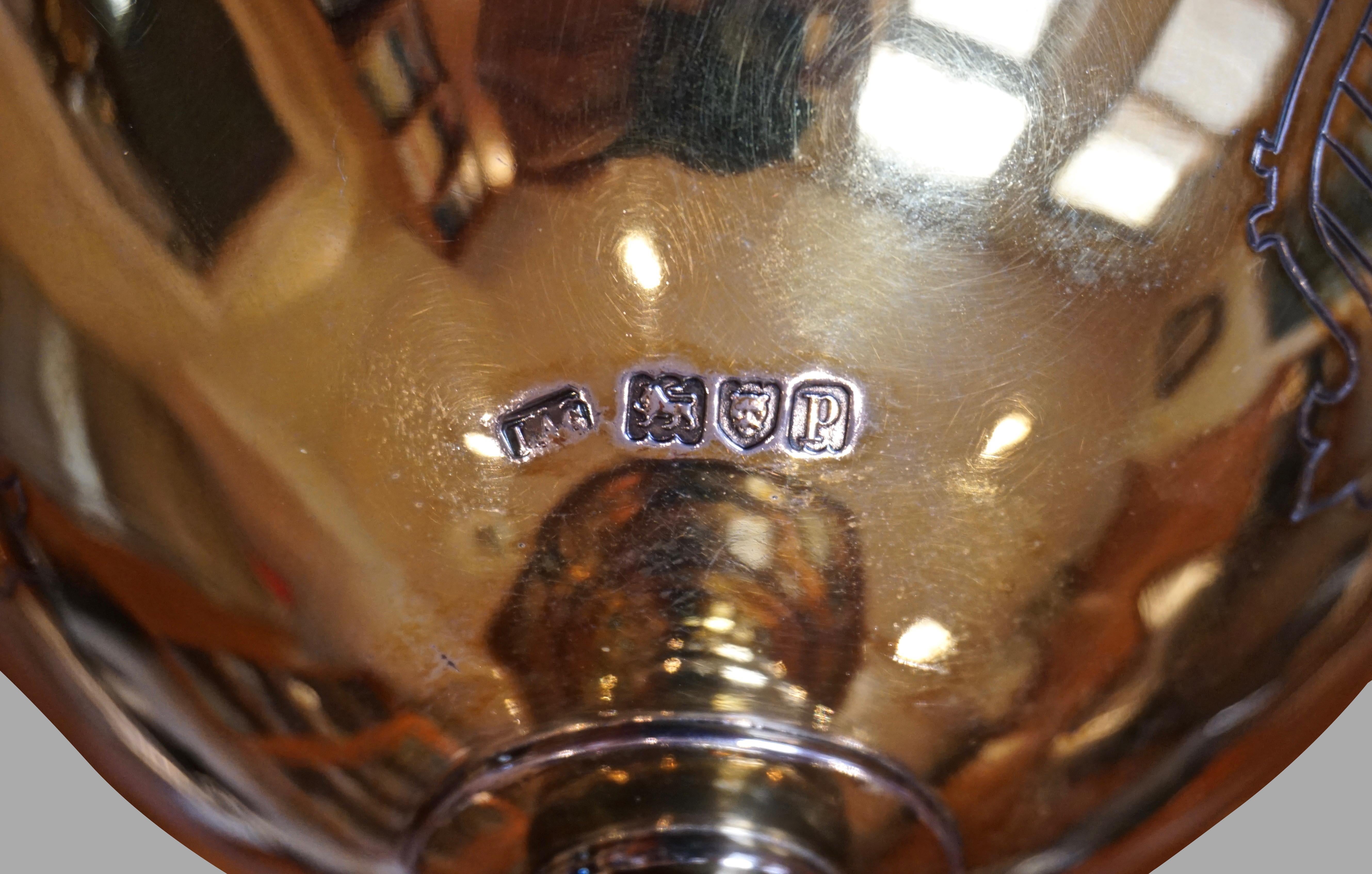 English Sterling Silver Lidded Cup after the Maundy Ewer In Good Condition For Sale In San Francisco, CA
