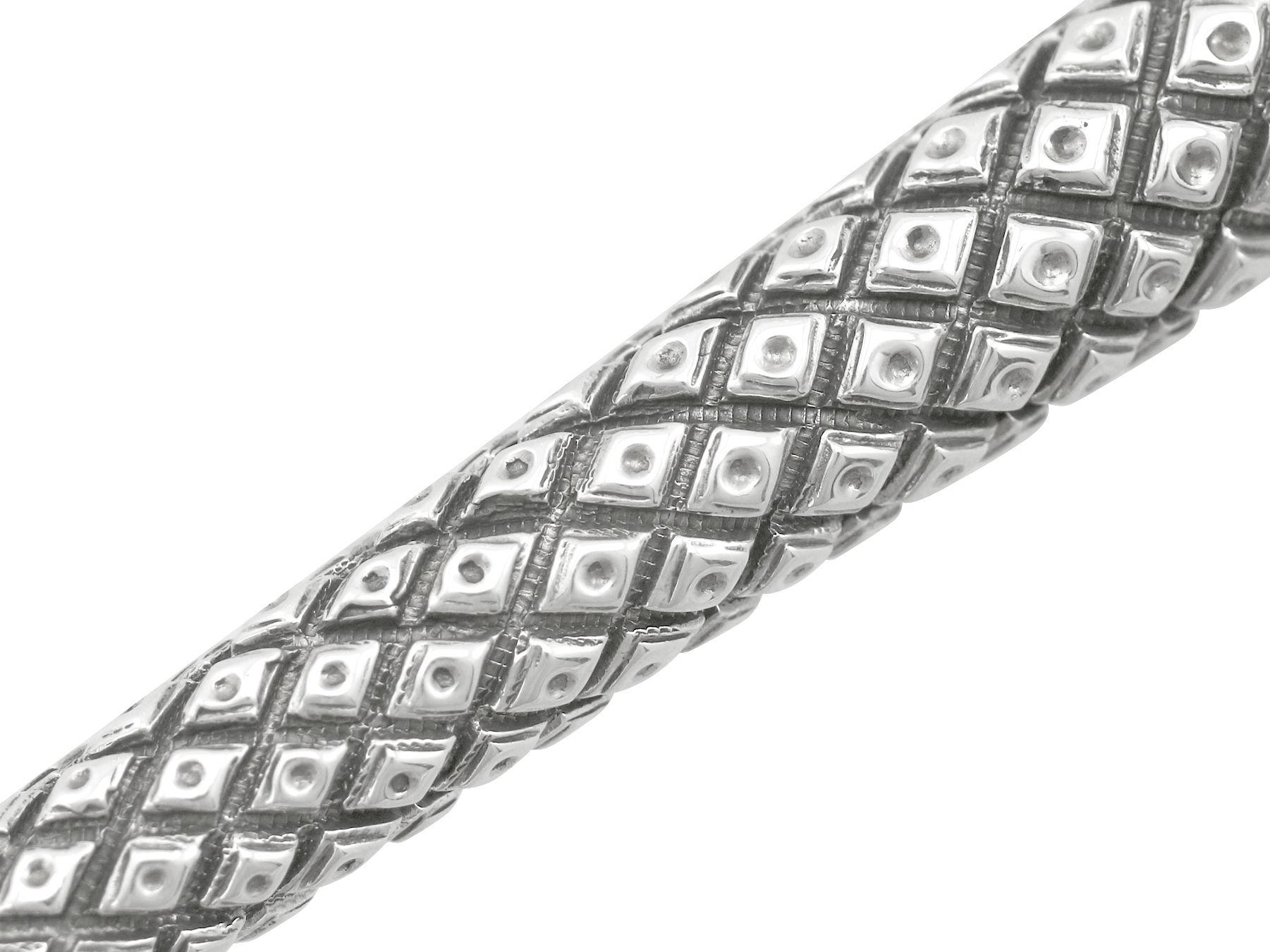 Jarra inglesa vintage de clarete de cristal montada en plata de ley y copas a juego en venta 6