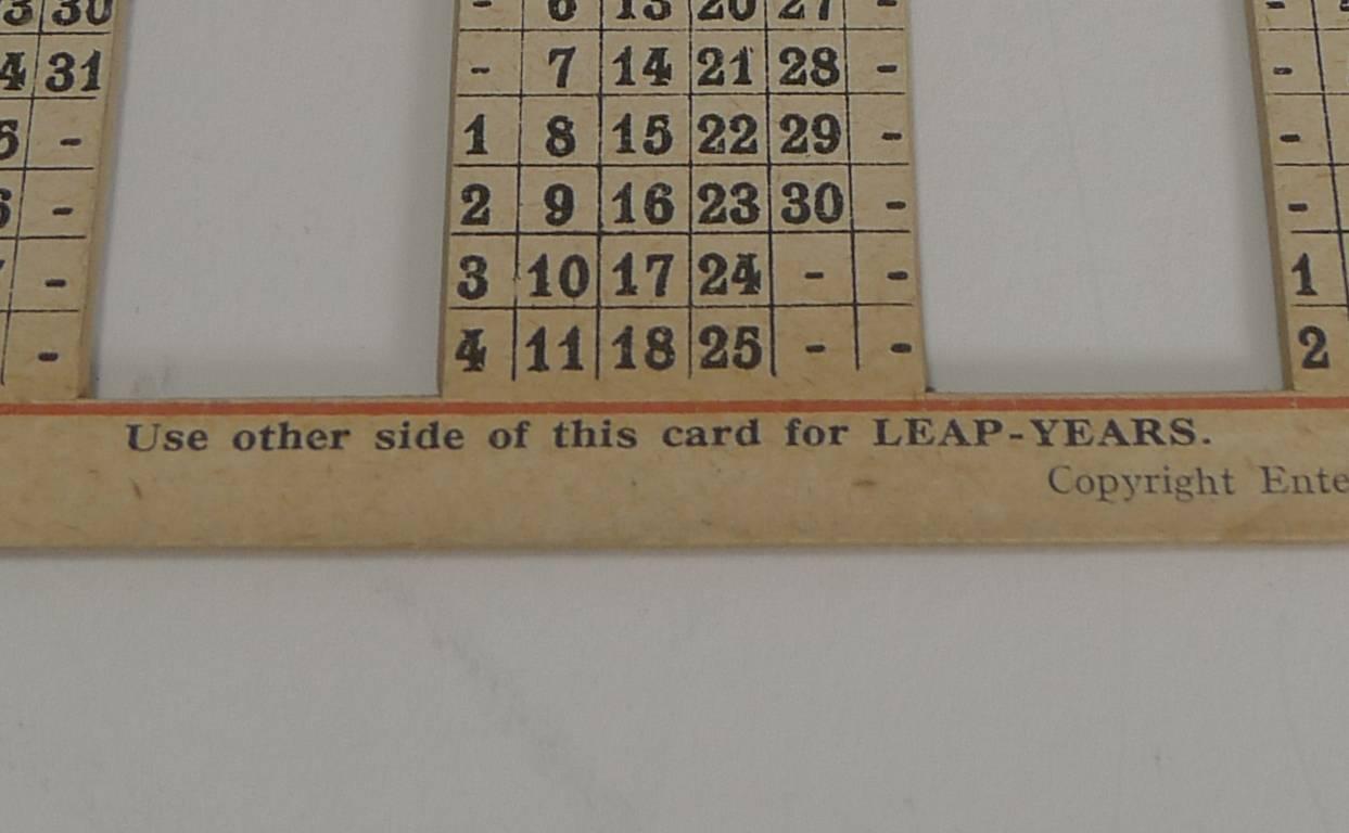 Early 20th Century English Sterling Silver Perpetual Calendar by Asprey, Bond Street