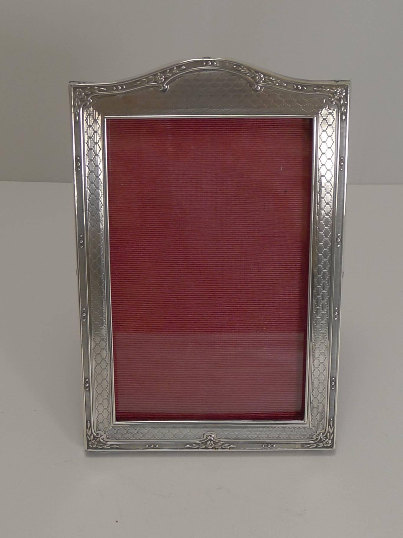 English Sterling Silver Photograph Frame, 1926 4