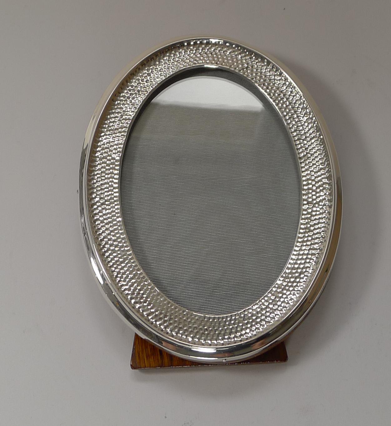Art Deco English Sterling Silver Photograph / Picture Frame by Walker & Hall