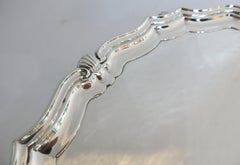English, Sterling Silver Round Footed Tray