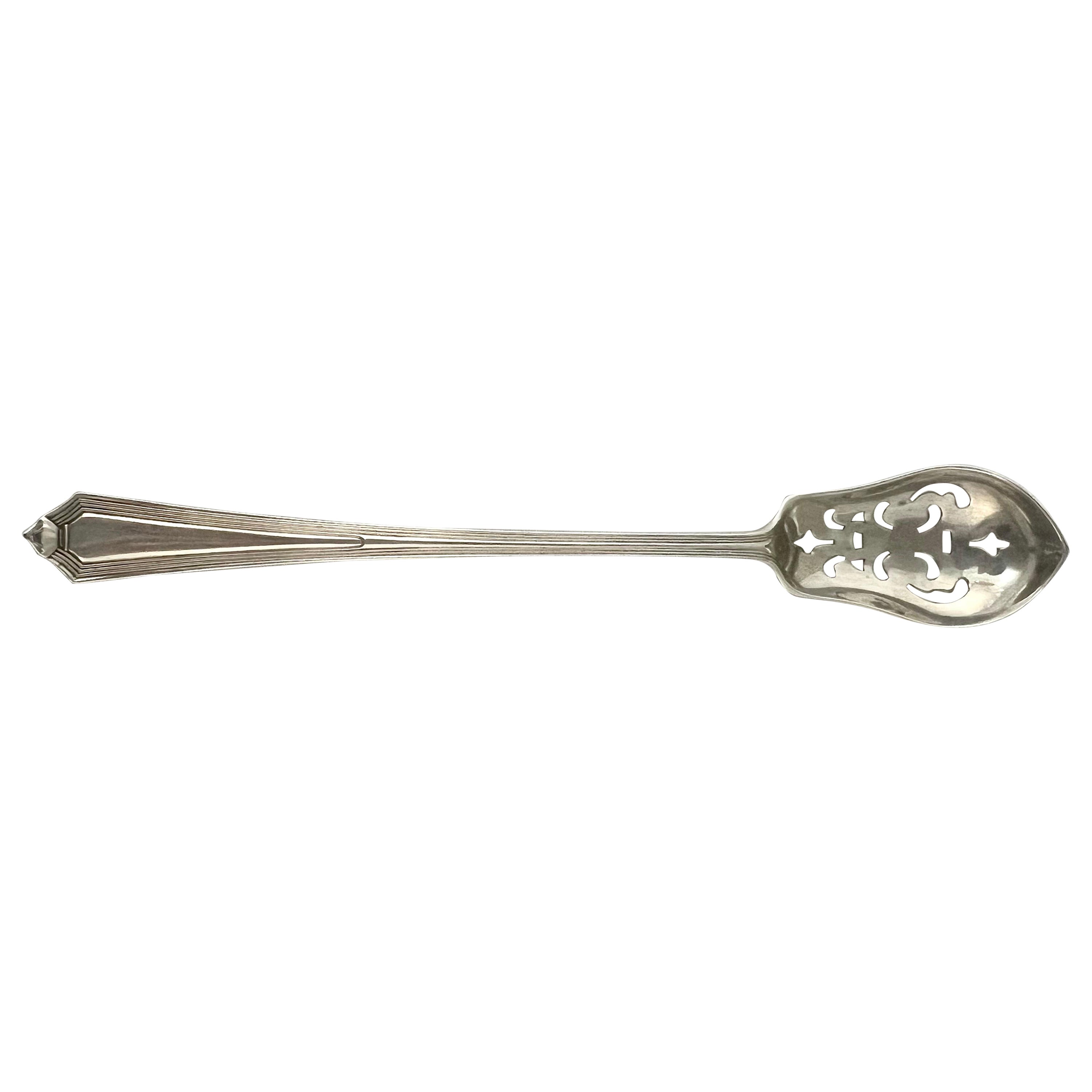 Cucchiaio da portata inglese in argento sterling