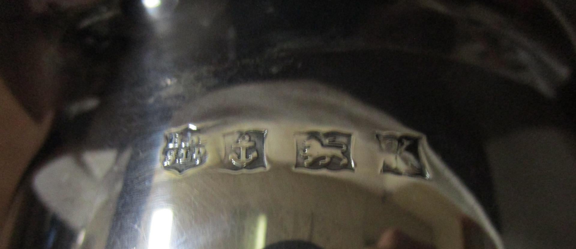 Servizio da tè inglese in stile edoardiano in sei pezzi in argento Sterling di Barker Brothers in vendita 4