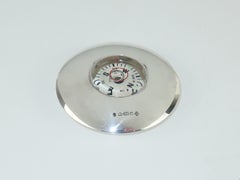 English Sterling Silver Swiss Made Pocket Compass
