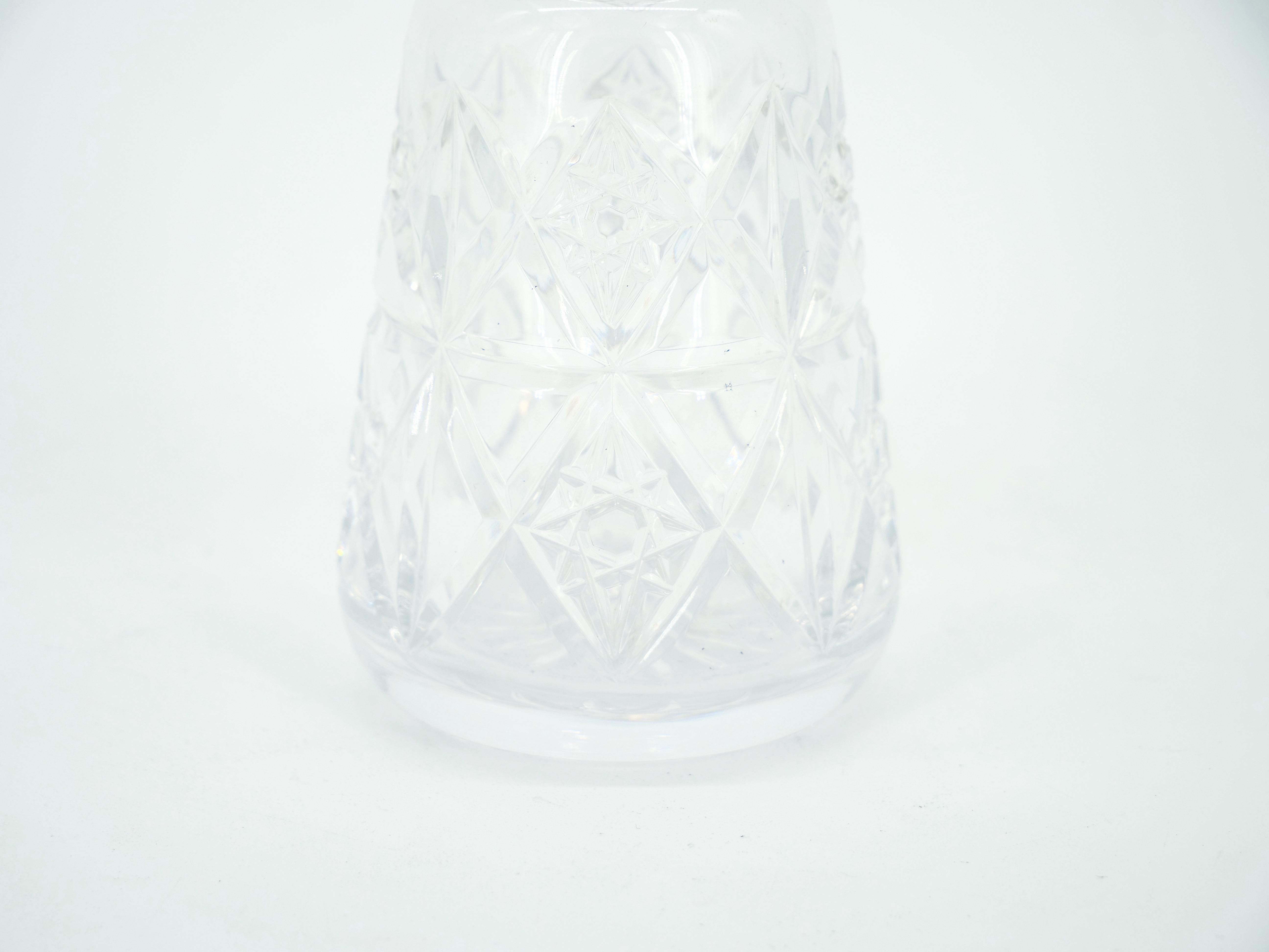 Englische Sterlingsilberplatte / Geschirr aus geschliffenem Glas, Zucker Receptacle im Angebot 1