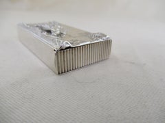 English Sterling Silver Vesta Case, Chester Races, Hallmarked:-Sheffield 1898