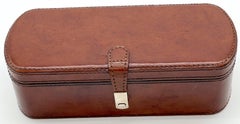 Scatola per orologi a tre sezioni in pelle inglese Stitch by Stitch