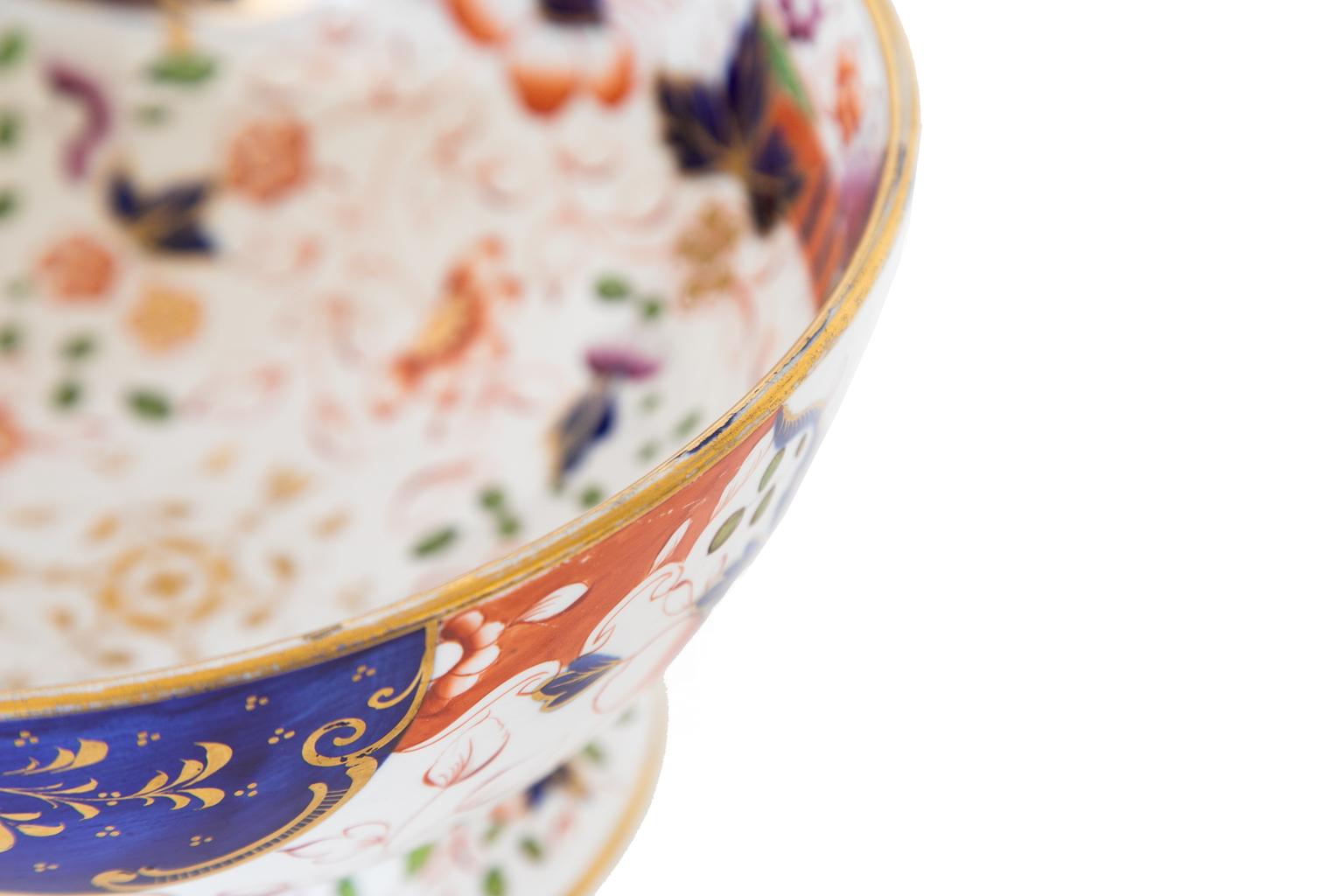 Ponchera con pie de porcelana inglesa Stone 2