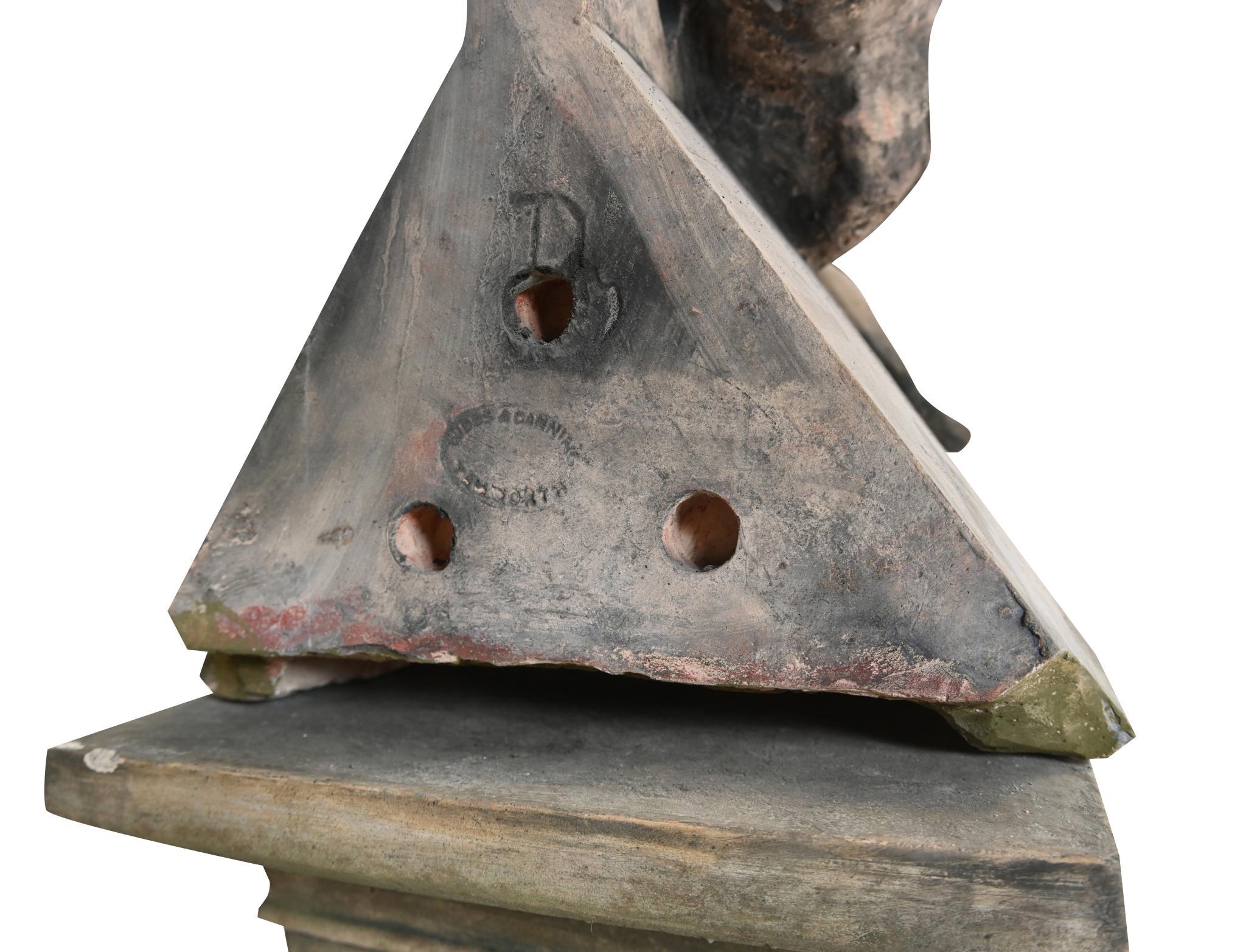 English Stone Gargoyle Griffin Garden Statue For Sale 2