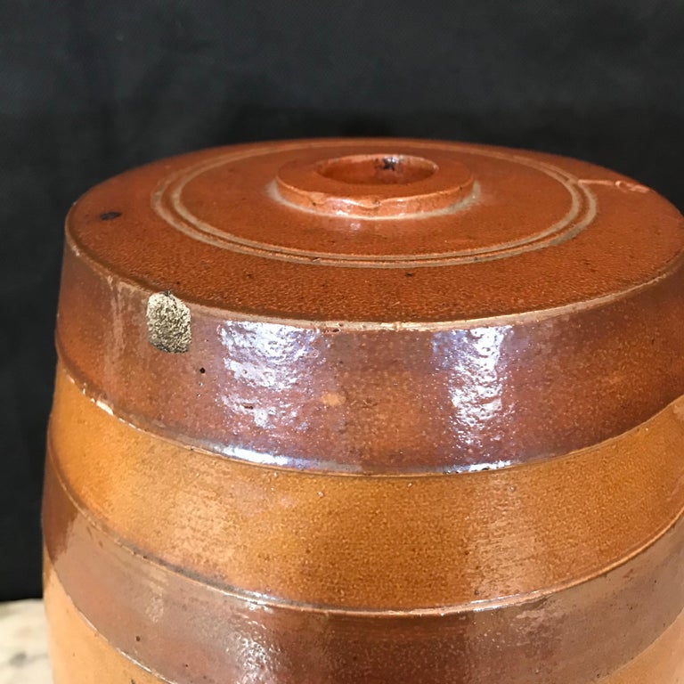 English Stoneware Antique Spirit Sherry Barrel For Sale at 1stDibs