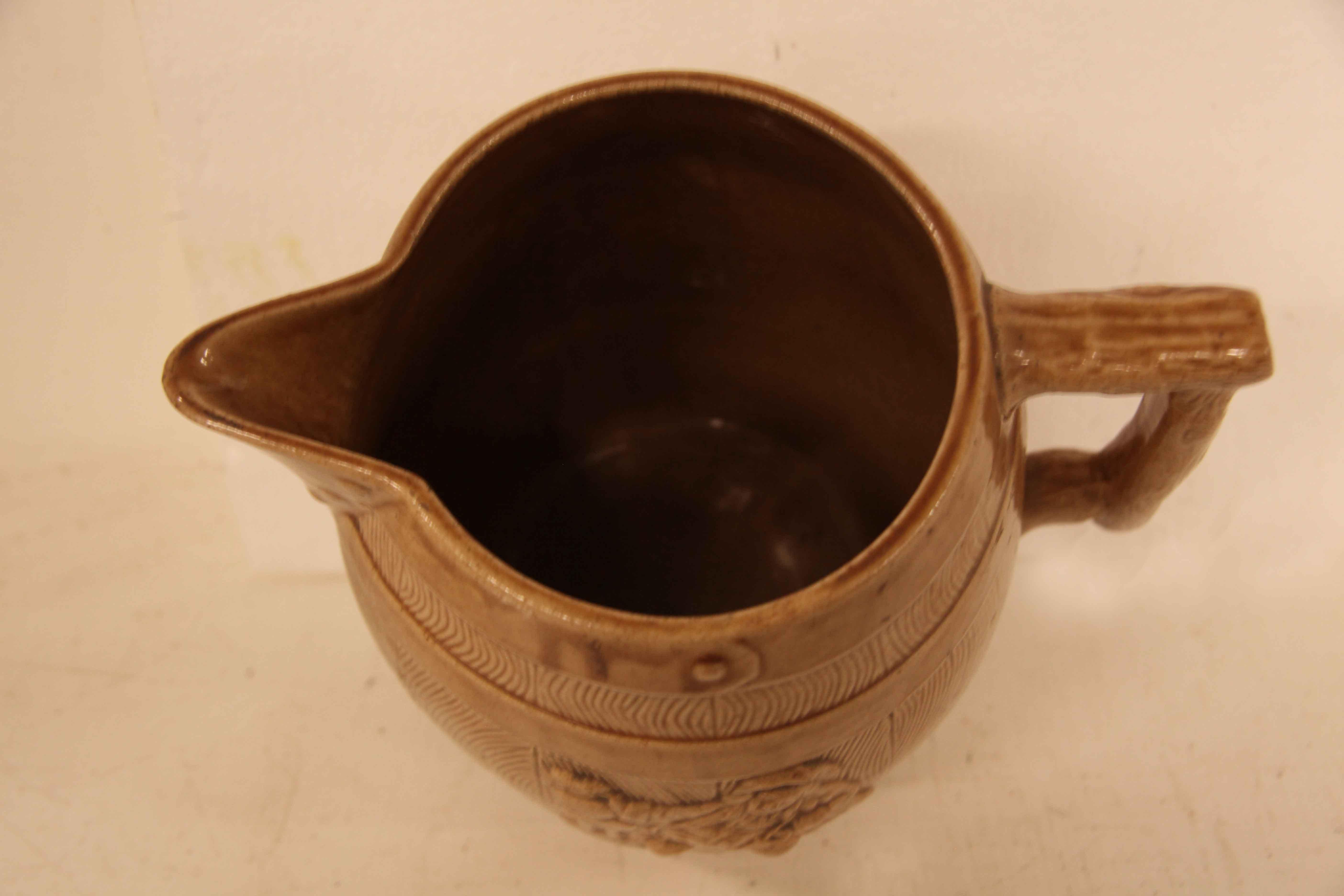 English Stoneware Pitcher For Sale 1