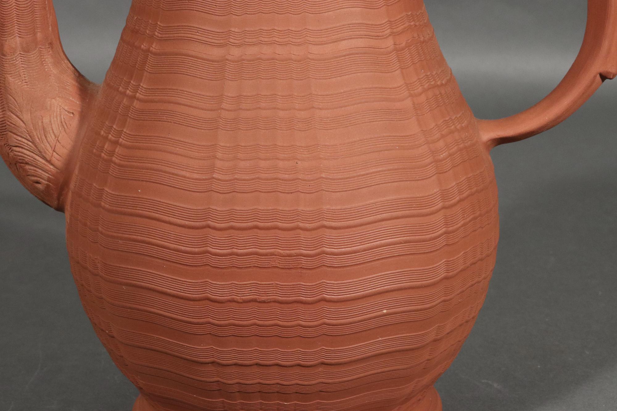 English Stoneware Pottery Redware Coffeepot For Sale 2