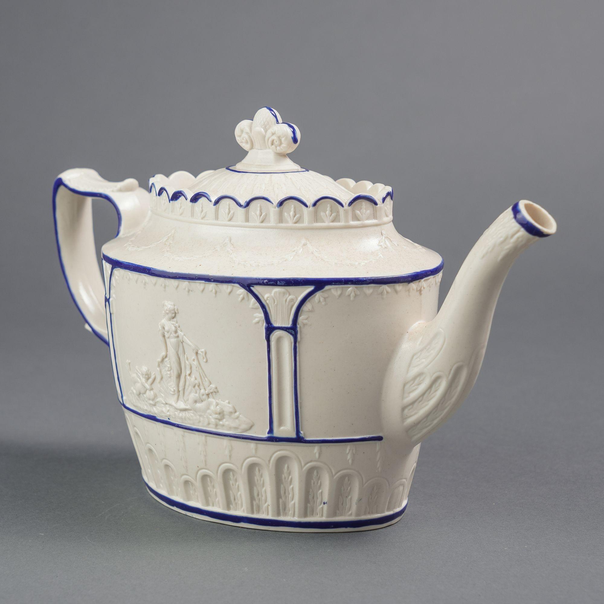 Grès Théière anglaise en grès de Castleford, vers 1810 en vente