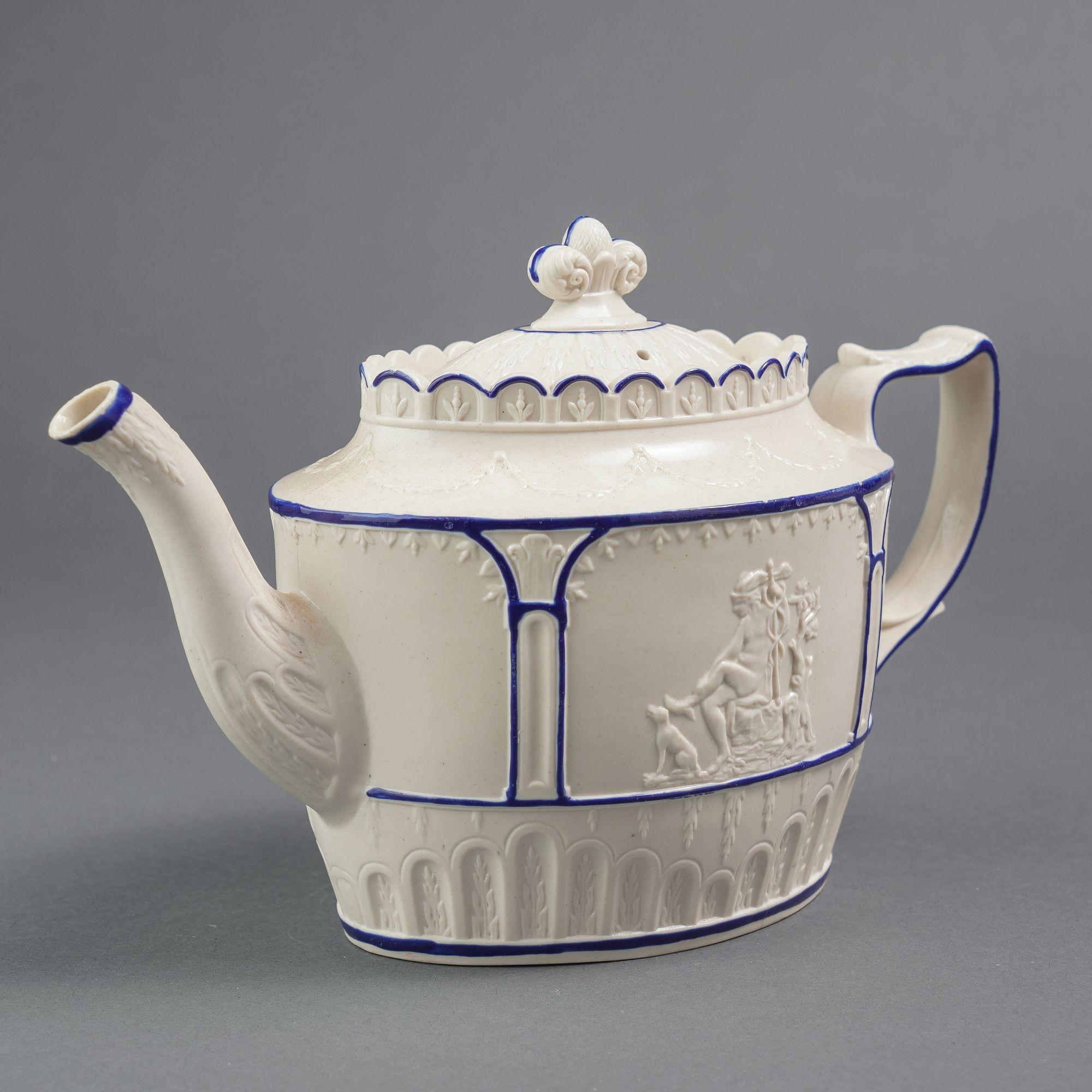 Théière anglaise en grès de Castleford, vers 1810 en vente 2