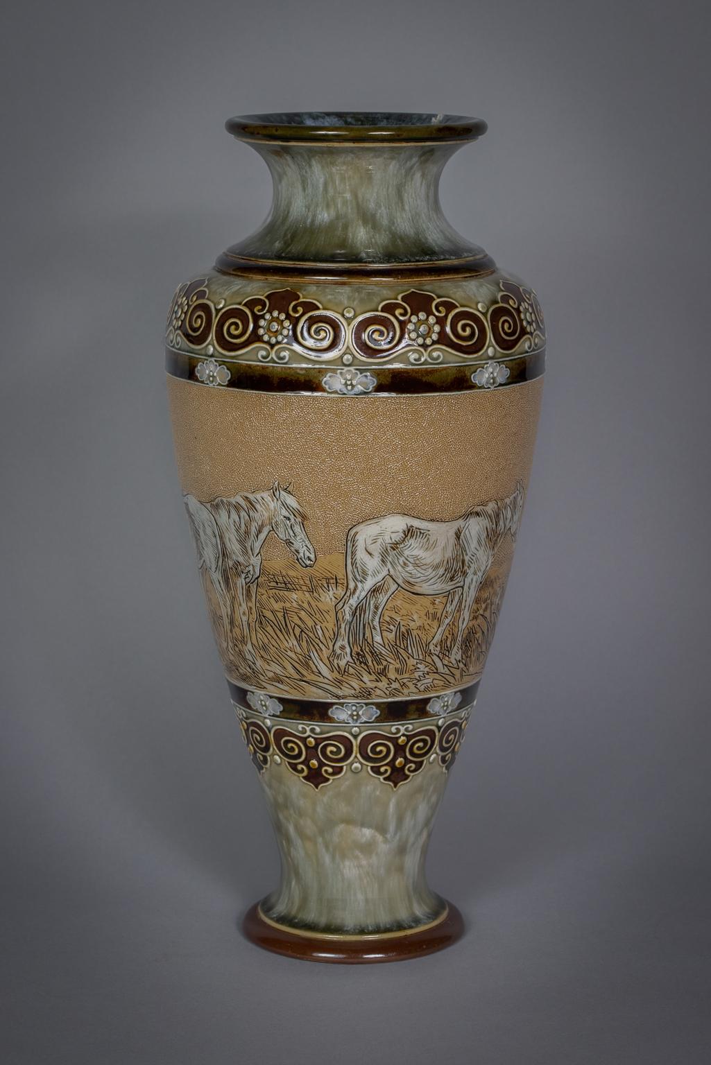 royal doulton stoneware vases