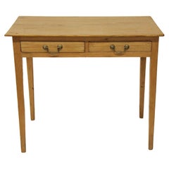 English Stripped Pine Two Drawer Table