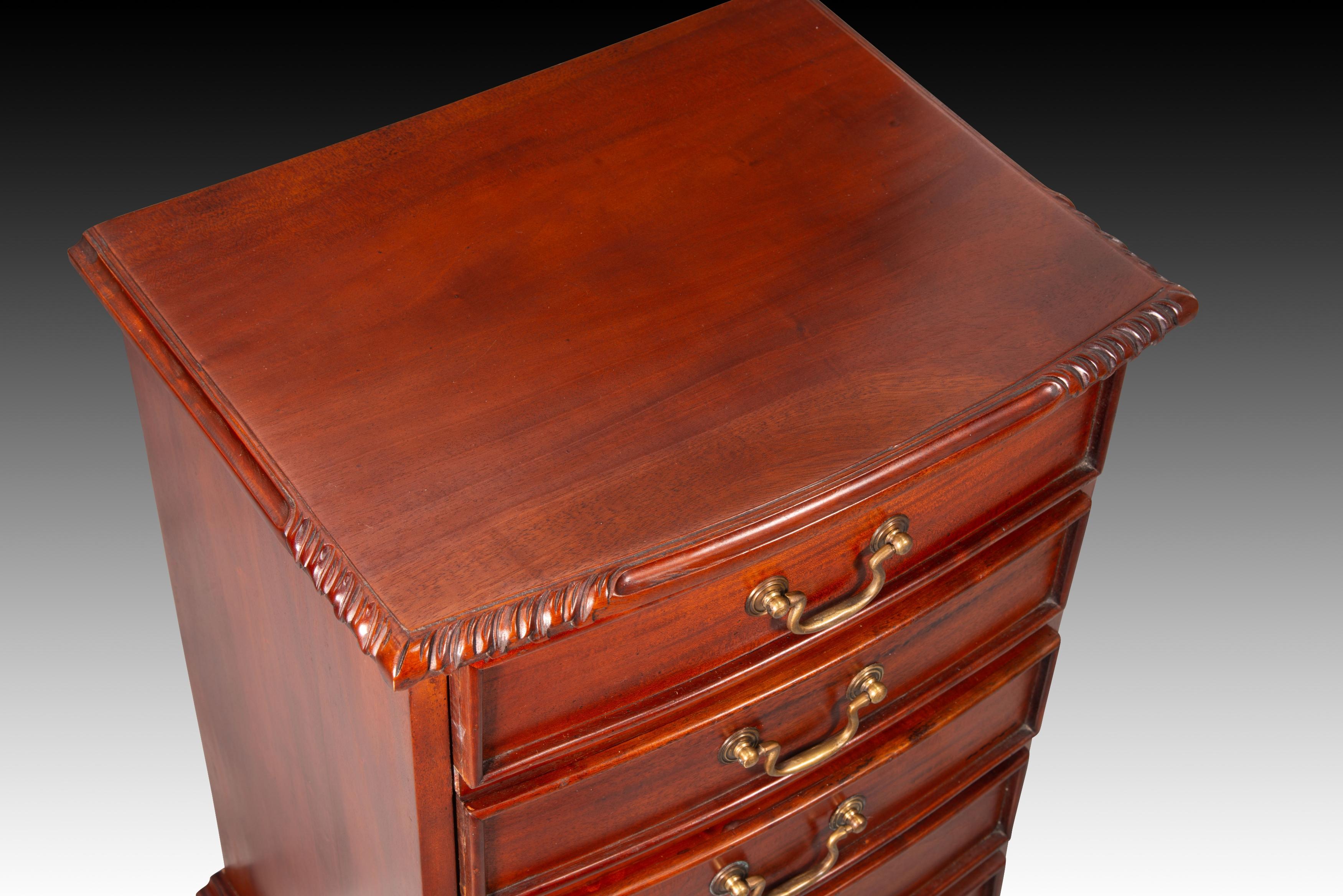 Other English style bedside table; pair of two.