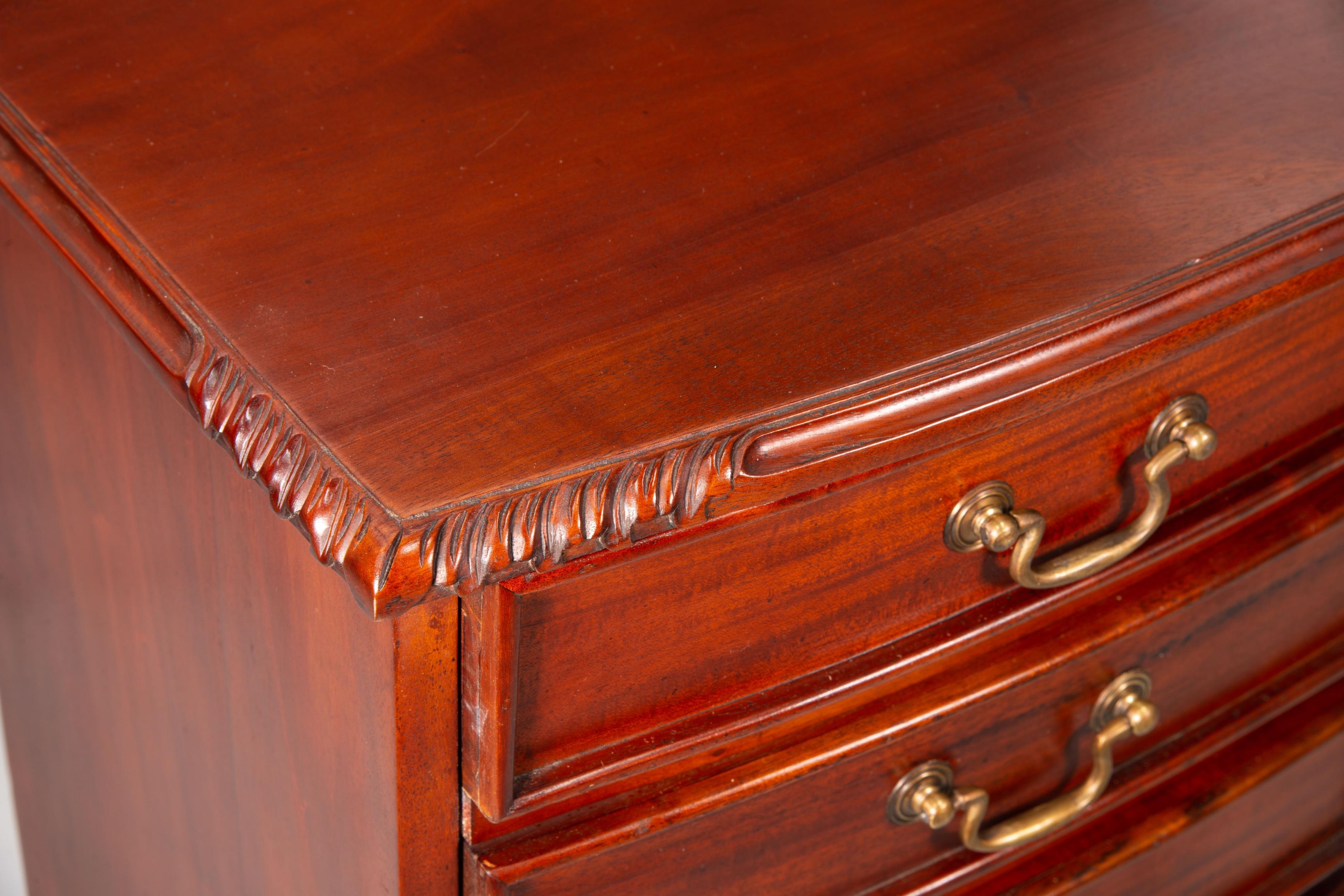 European English style bedside table; pair of two.
