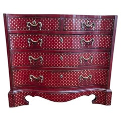 English Style Chest of Drawers with Fleur-De-Lis Design, 20th Century