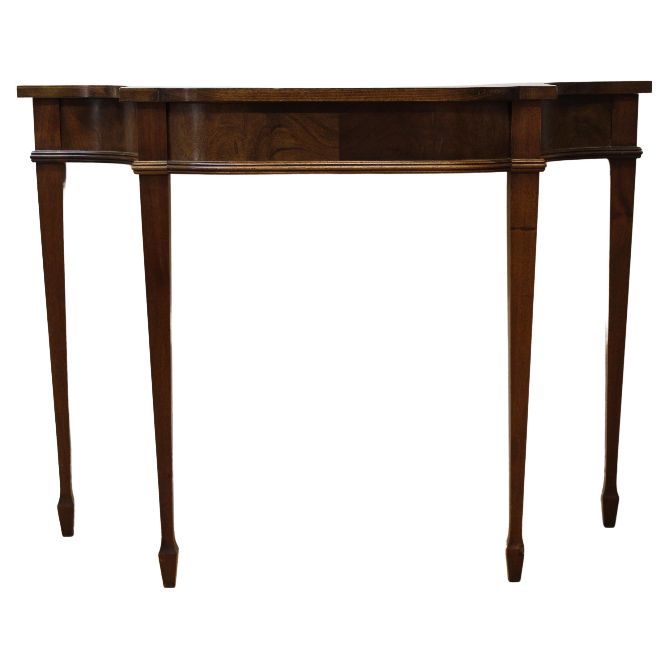 English Style Entry Hallway Table w/ Tapered Legs