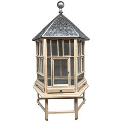 English Style Metal and Wood Bird Cage