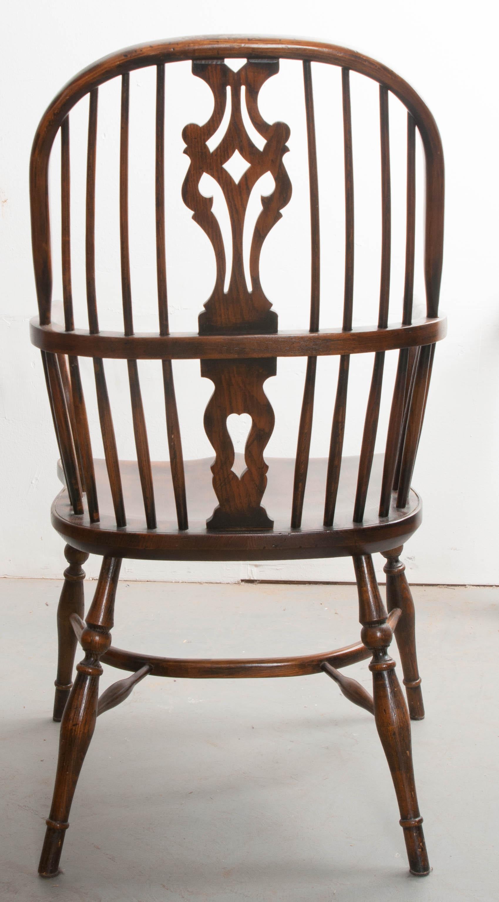 English Style Oak Windsor Chair Set 5