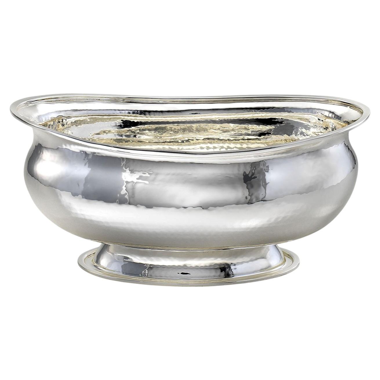 English style Oval Silver Centerpiece Bowl For Sale
