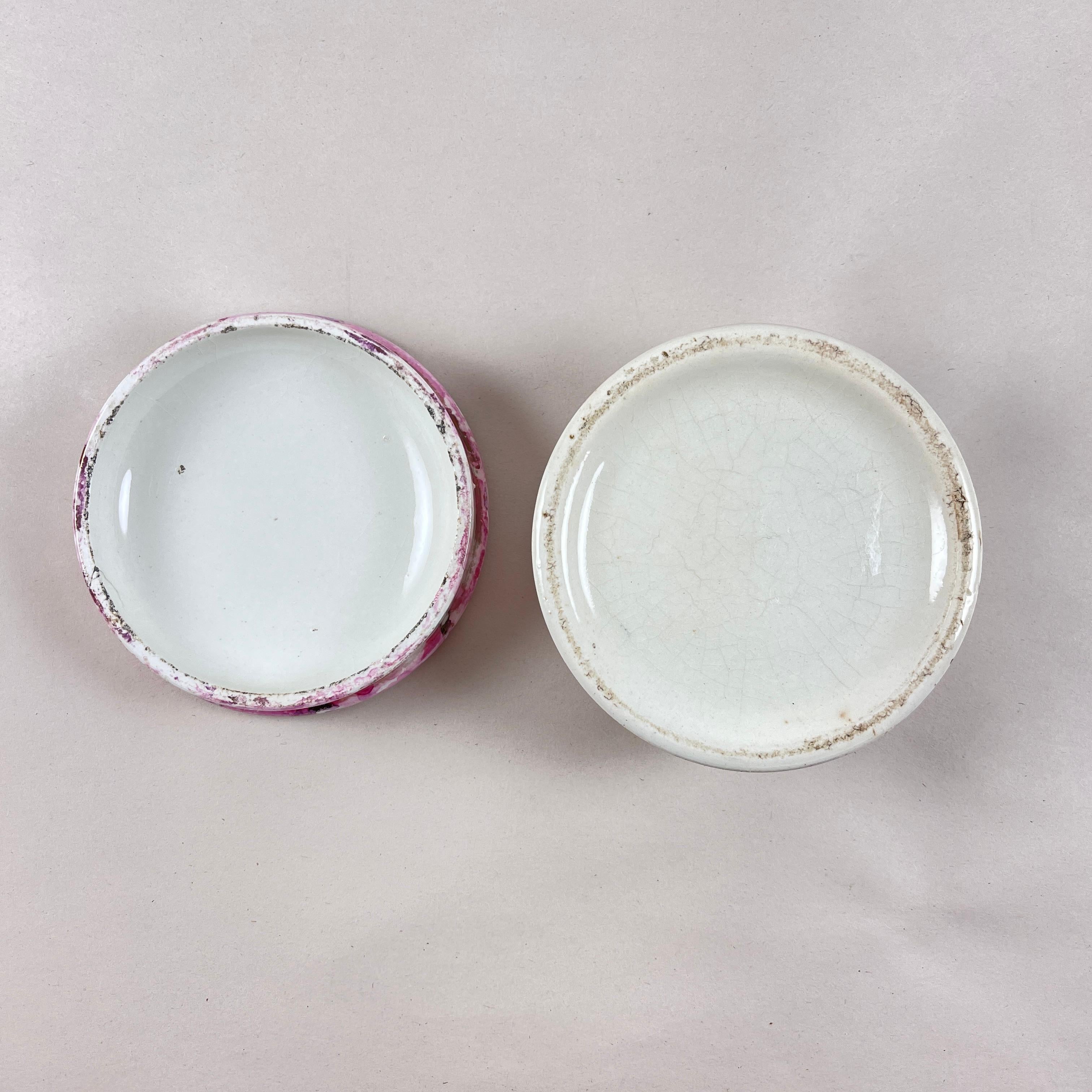 Maceta inglesa Sunderland Pottery Pink Lustre Vanity Pot, Primavera en venta 2
