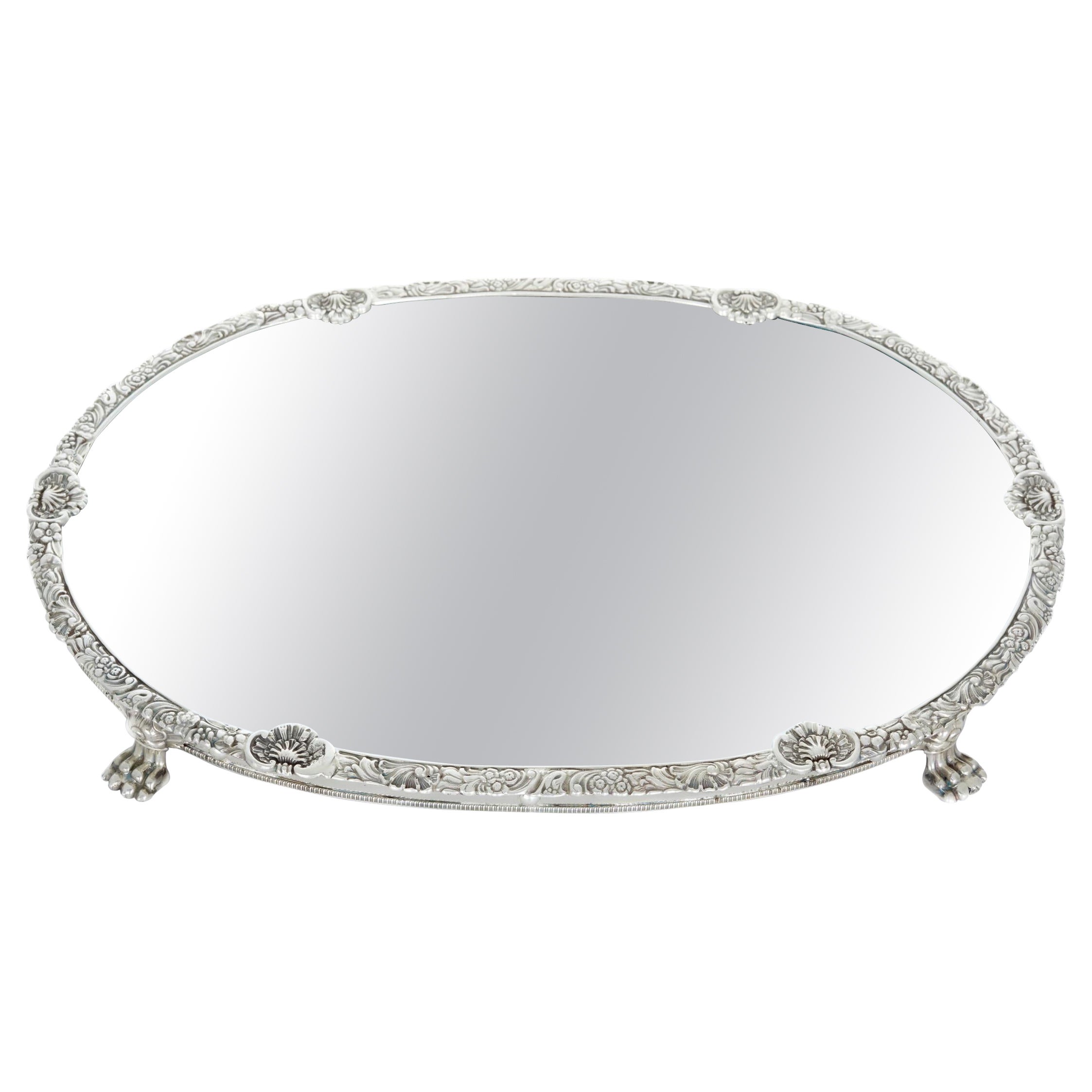 English Surtout-De-Table Mirrored Plateau