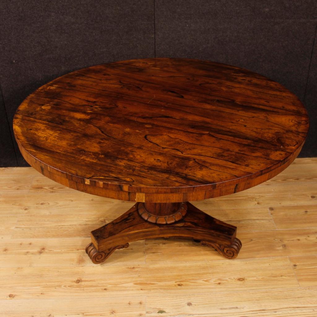 English Table in Palisander and Mahogany from 20th Century 6