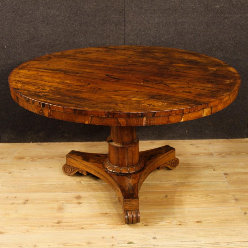 English Table in Palisander and Mahogany from 20th Century 2