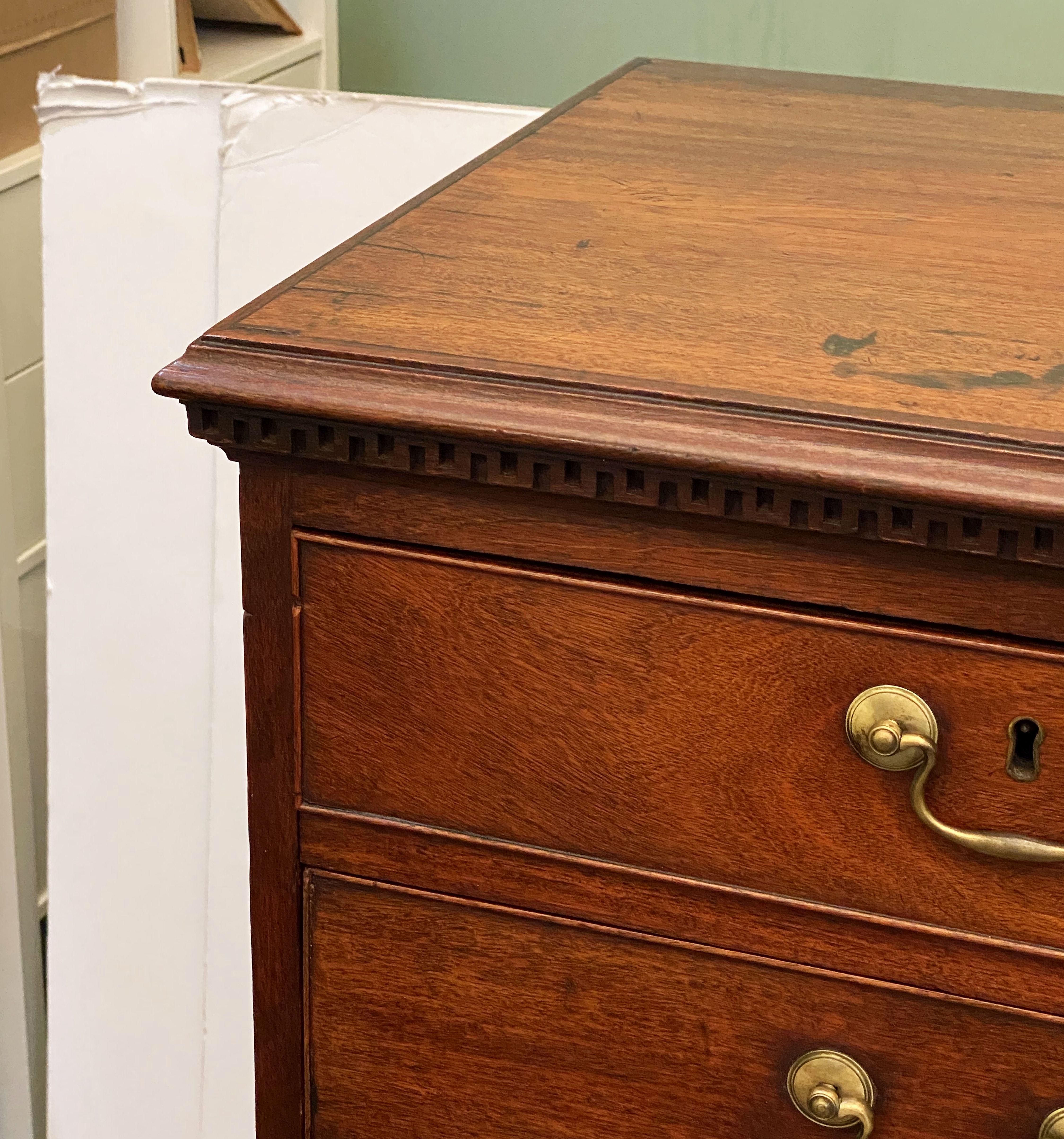 English Tall Chest or High Chest of Drawers from the Georgian Era 7