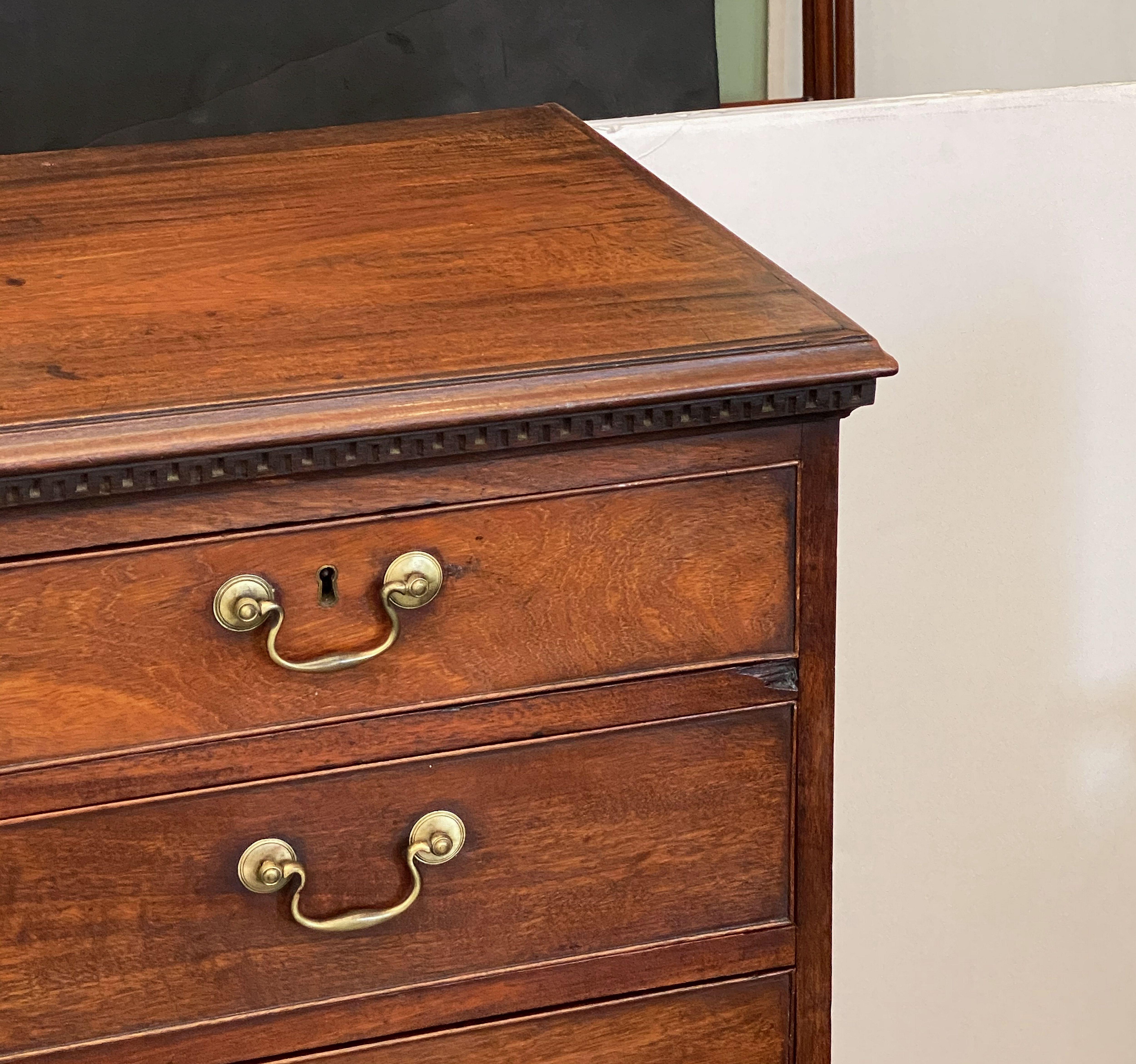 English Tall Chest or High Chest of Drawers from the Georgian Era 8