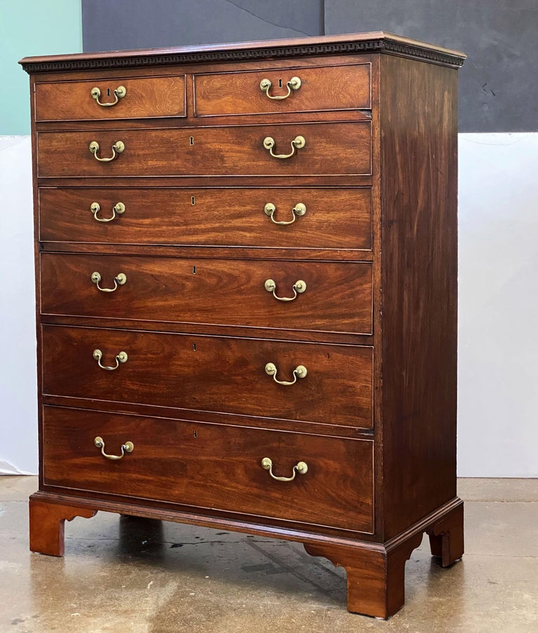 English Tall Chest or High Chest of Drawers from the Era at